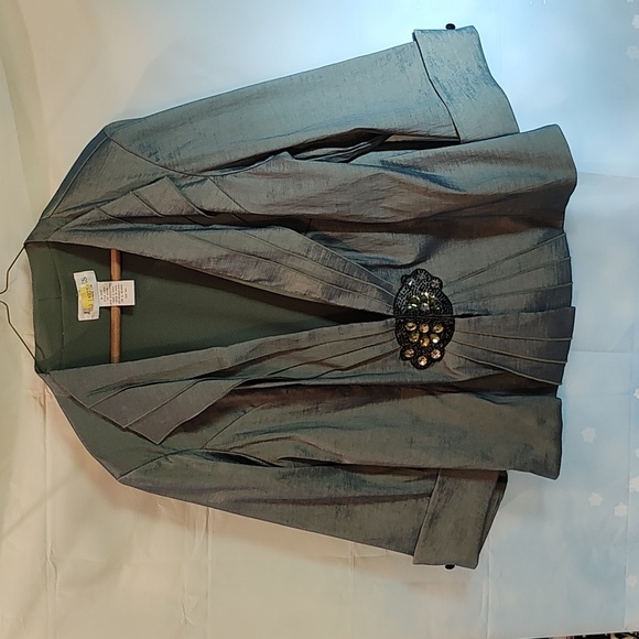 J. R. Nites green Blazer size 14W - Picture 1 of 4